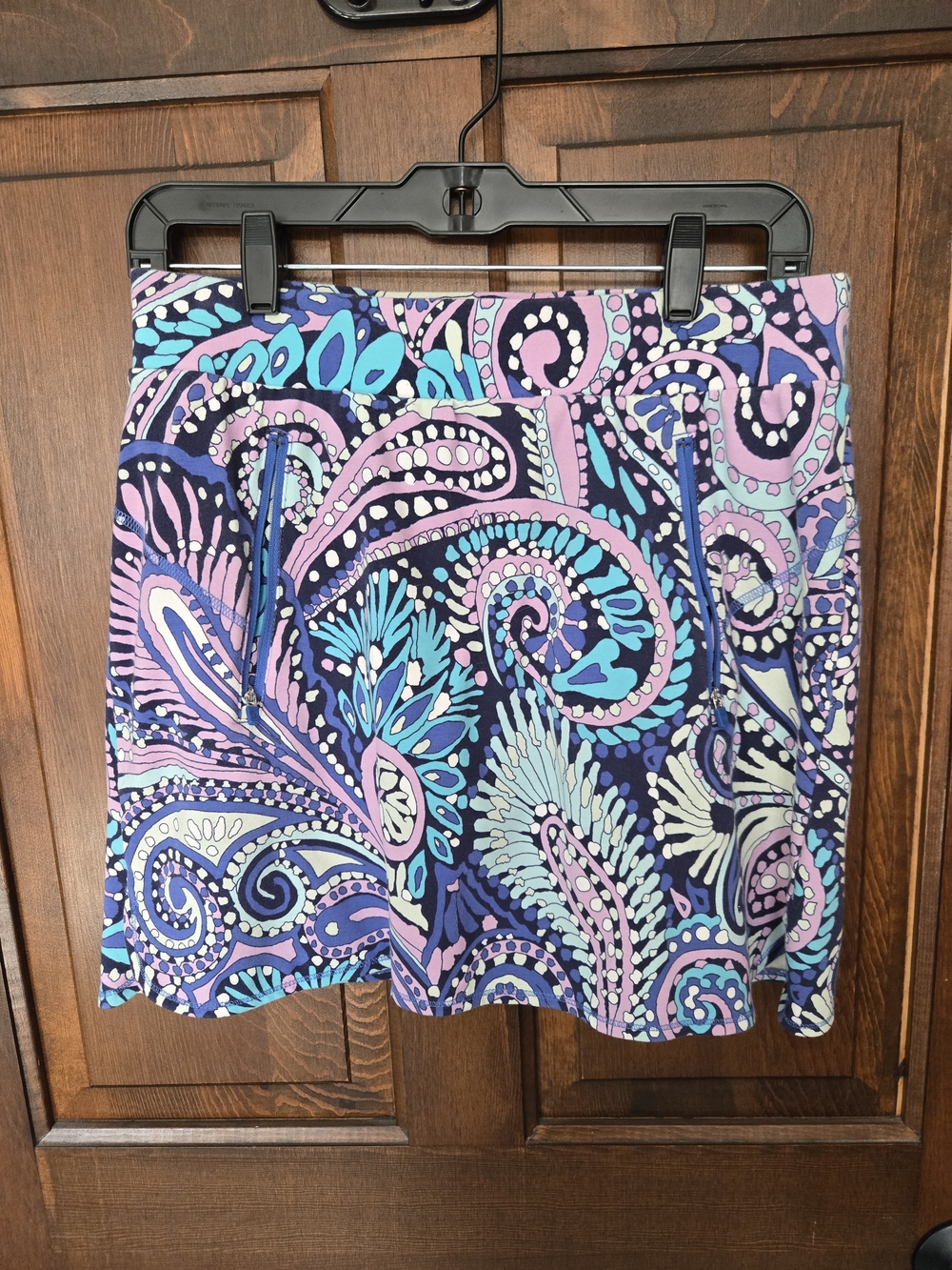 Talbots Purple, Blue & Pink Paisley Skort